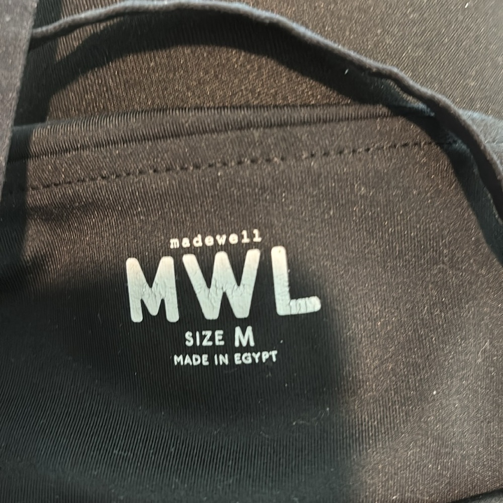 Madewell MWL Size M Black Mini Casual Athletic Dress - Picture 6 of 11